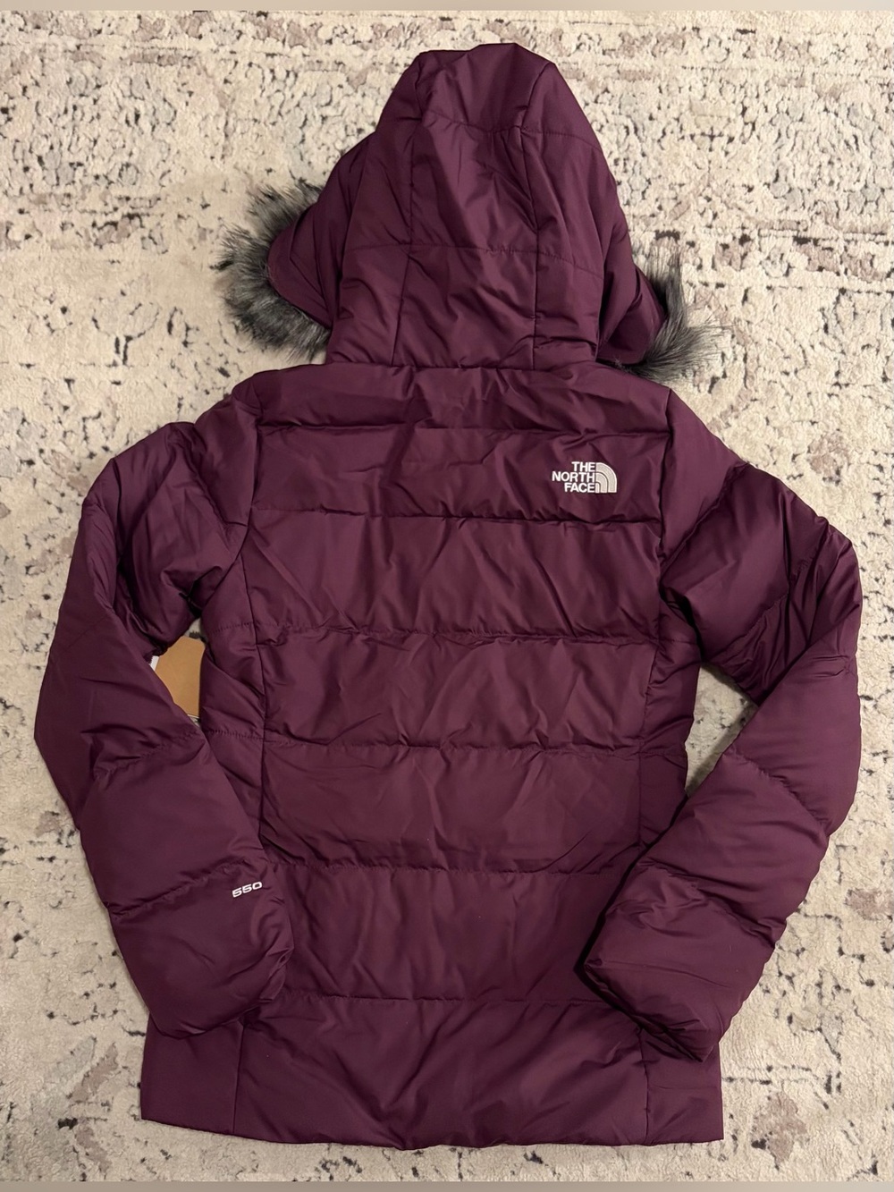 $230 THE NORTH FACE Gotham Insulated Blackberry Wine Jacket Women’s Sz: XS - Picture 3 of 8
